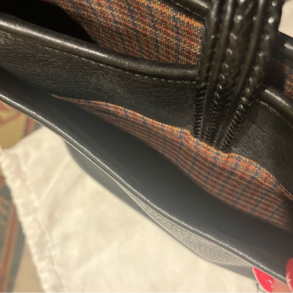 Like new, Brighton Black Textured Leather Shoulder Bag - Picture 7 of 8